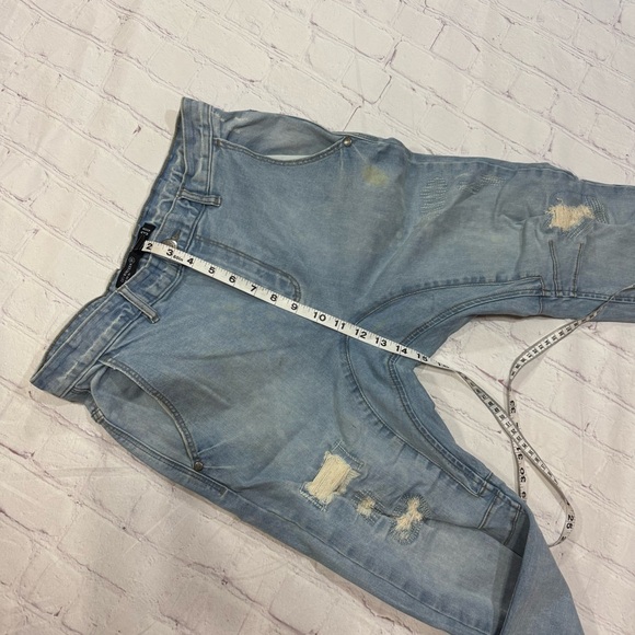 Cotton on harem pant’s like crotch Men's Light Blue Distressed Jeans size 30 - Picture 11 of 16